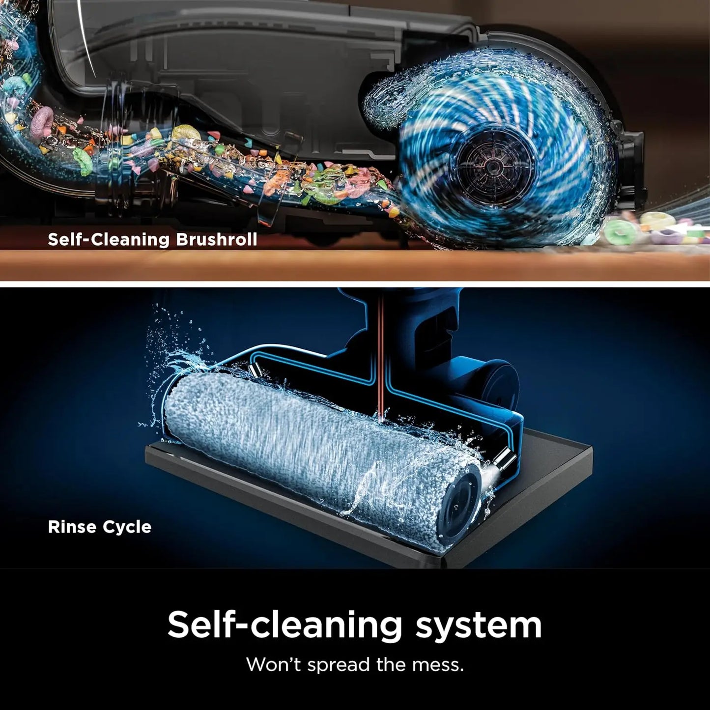 3-in-1 Wet Dry Vacuum & Mop with Self-Cleaning