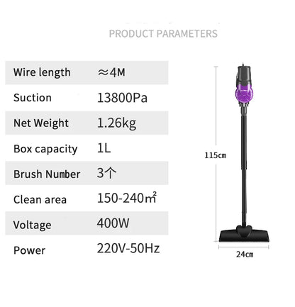 400W Corded Handheld Vacuum Cleaner