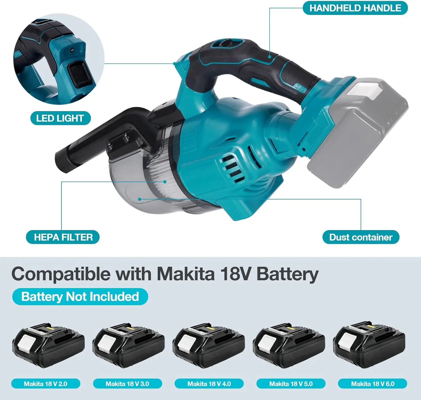 Portable Cordless Multi-Function Vacuum Cleaner